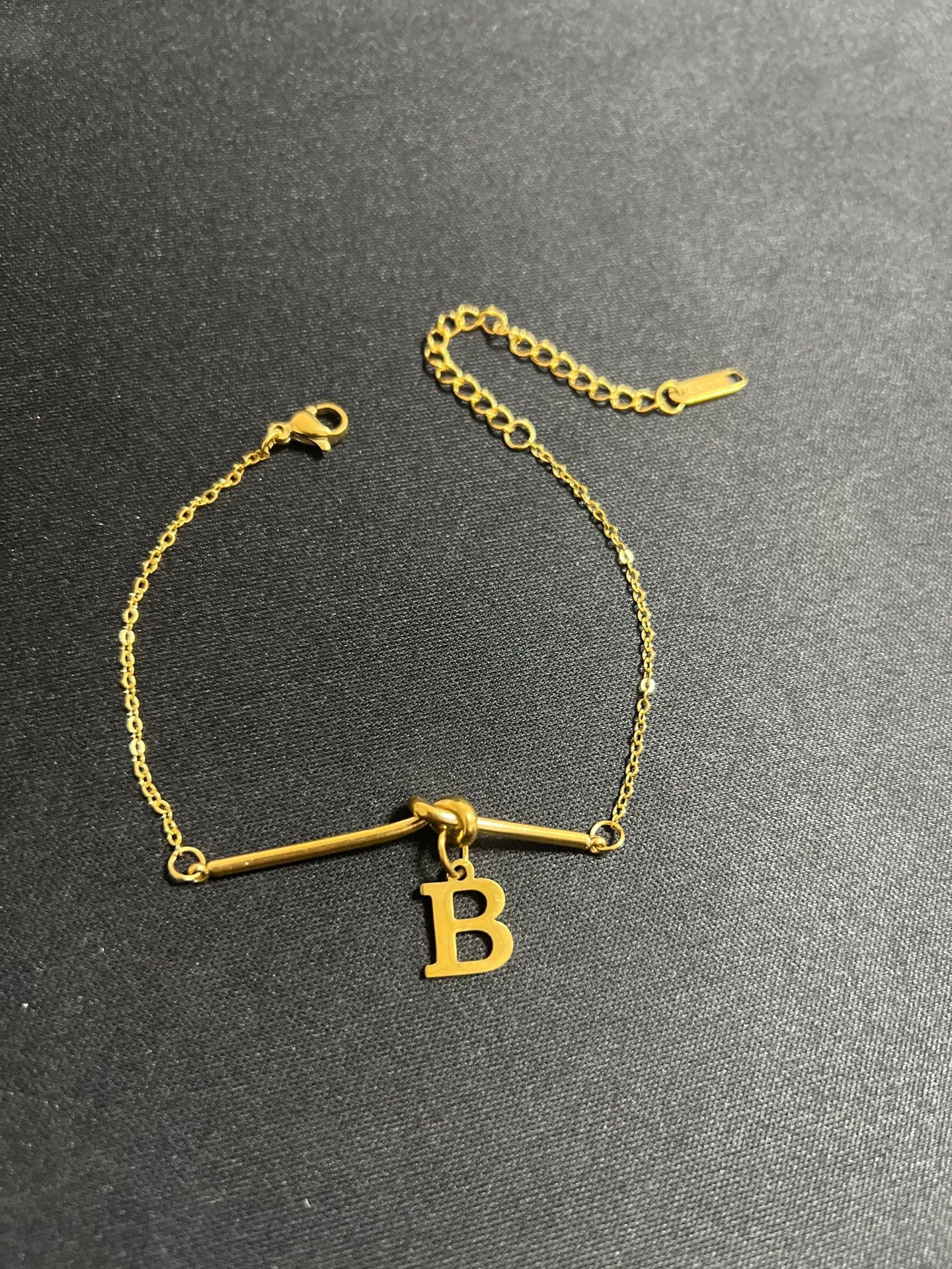 Original Design Letter Shape Titanium Steel Bracelet with Plating Finish for Men and Women