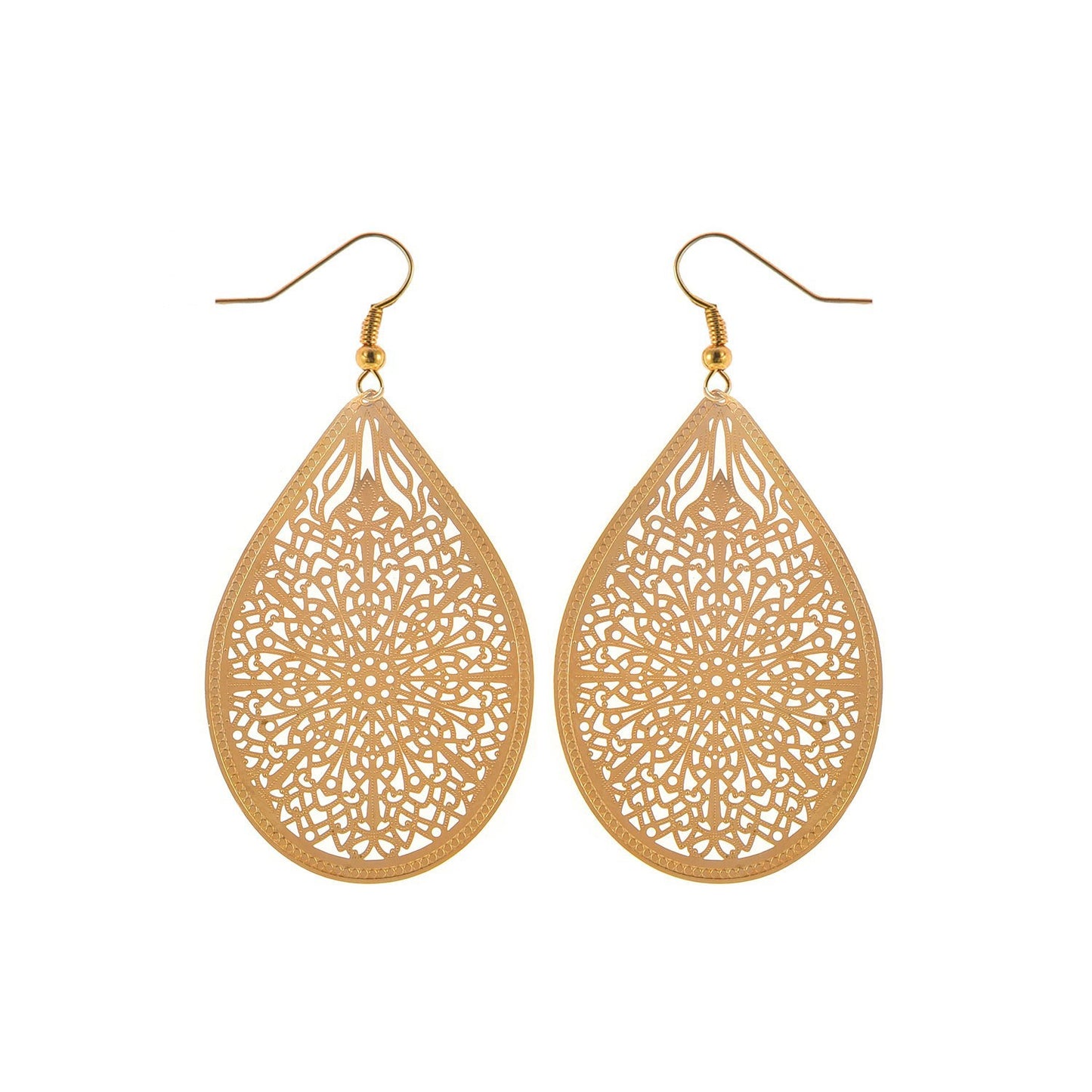 Western Style Geometric Spiderweb Pendant Earrings for Women Alloy Fashion Jewelry for Party and Daily Wear