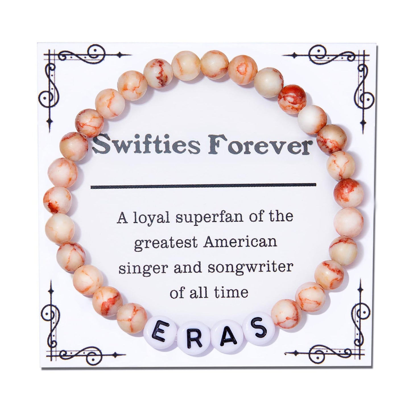Minimalist Letter Shoushan Stone Beaded Bracelet for Women