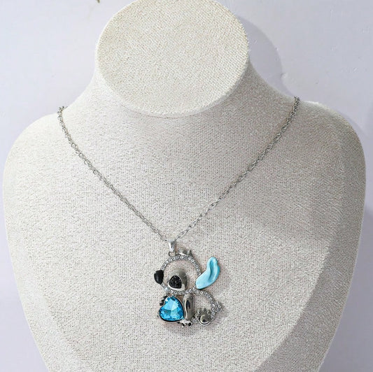 Minimalist Bowknot Alloy Necklace for Girls with Resin Pendant and Enamel Finish, Adjustable Round Bead Chain