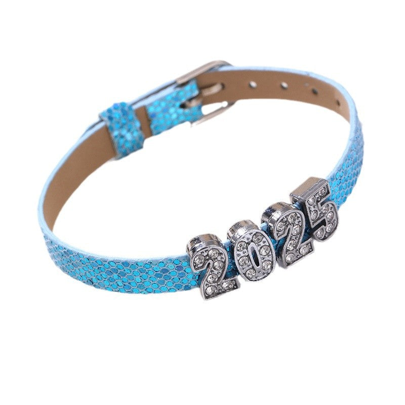 Bracciale in pelle lucido e grazioso per ragazze, stile principessa, con dettagli artigianali