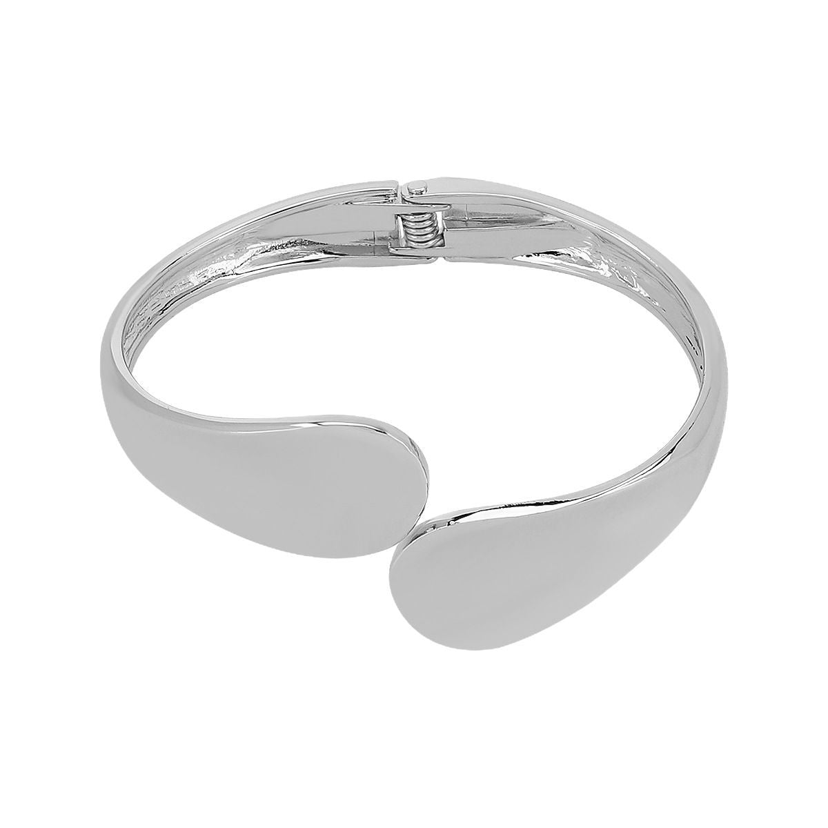 Pulsera geométrica minimalista de primavera para mujer, hecha de aleación con acabado chapado