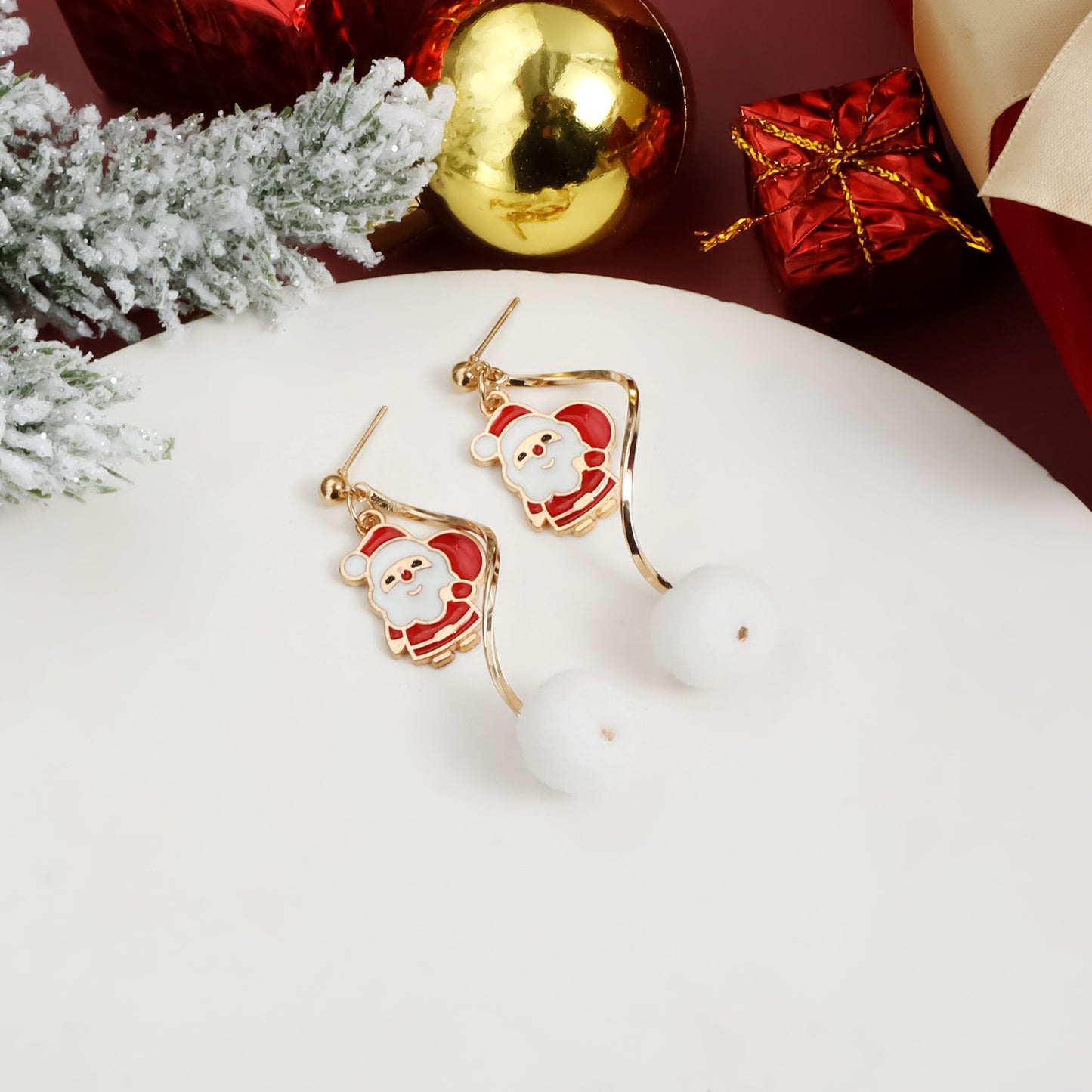Vintage Geometric Round Heart Star Zinc Alloy Plated Stud Earrings for Women