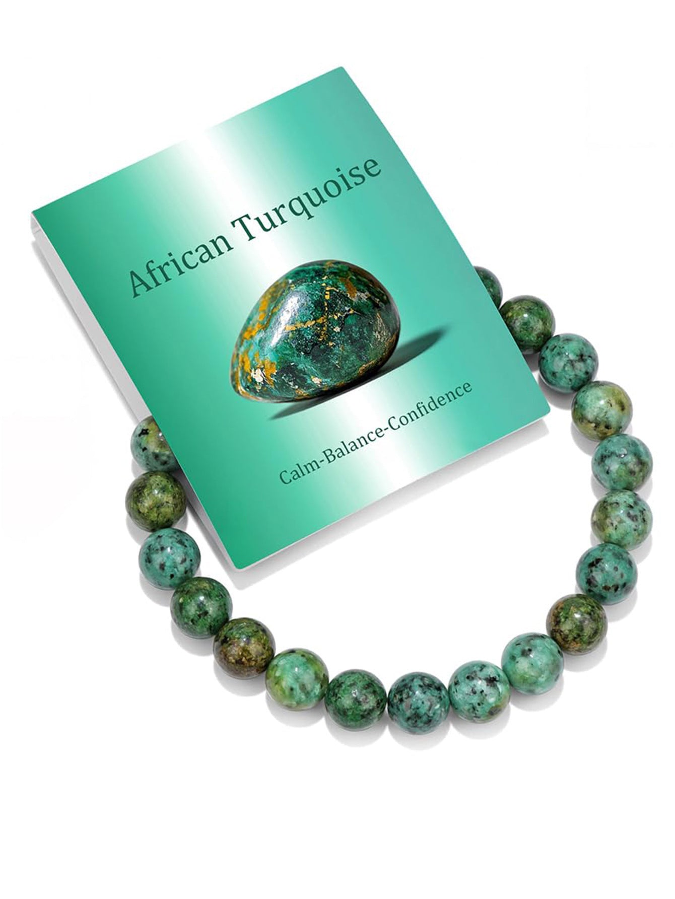 8mm Natural Crystal Beaded Stretch Bracelet Geometric Round Unisex Handmade Jewelry Set