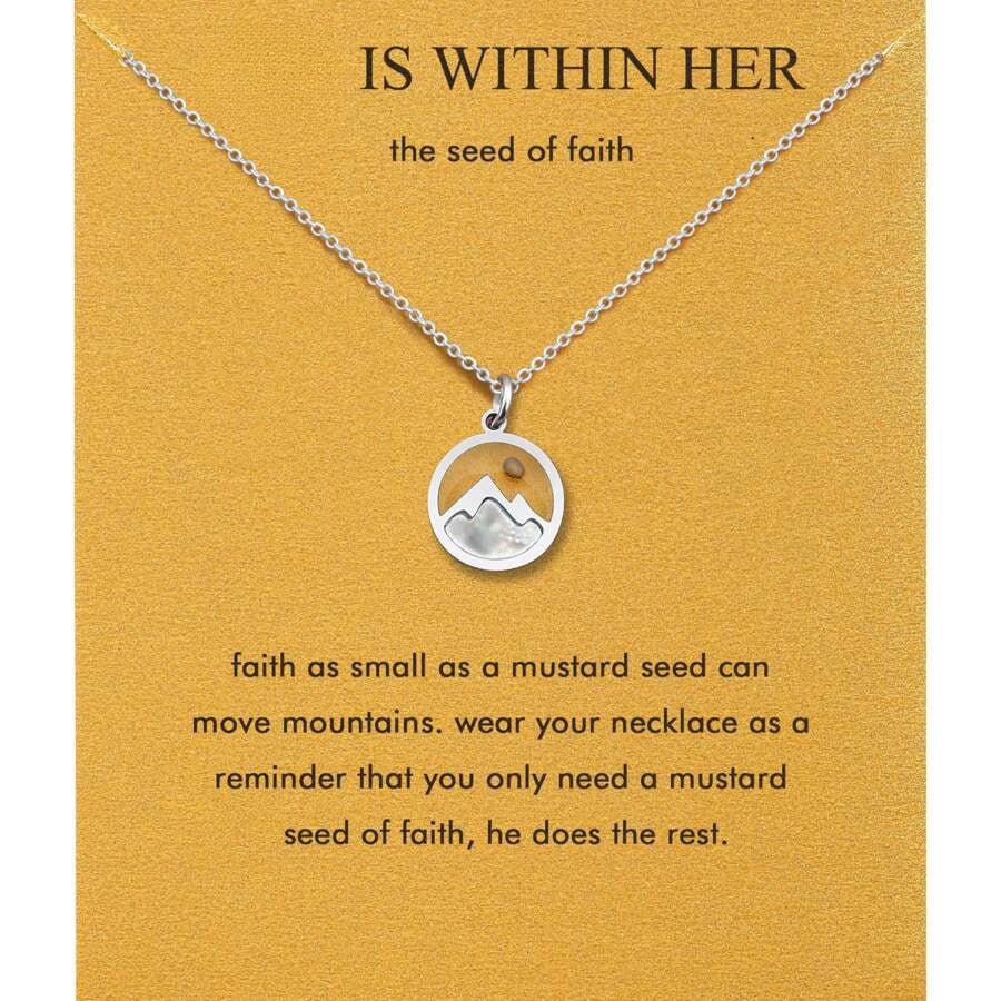 Personalized Geometric Round Stainless Steel Plated Curb Chain Necklace Unisex