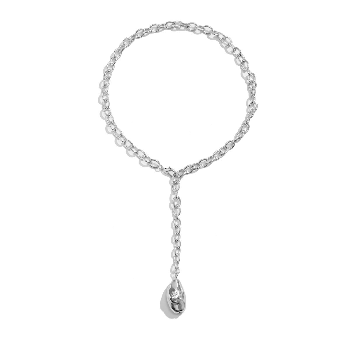 Vintage Geometric Alloy Plated Pendant Necklace for Women