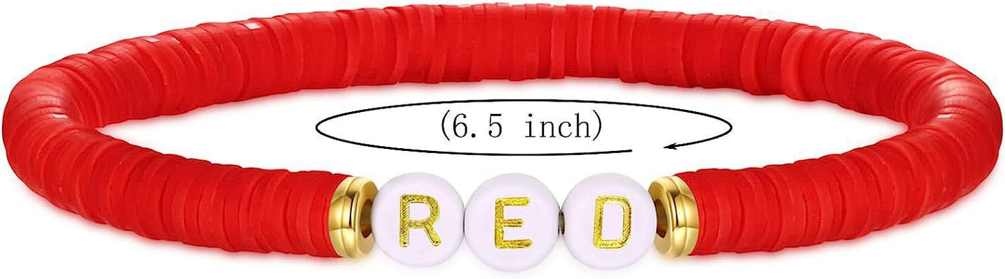 Bohemian Vintage Letter Number Beaded Bracelet Unisex Handmade Layered