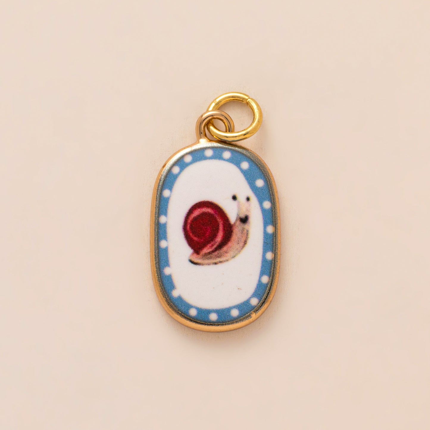 Vintage 18K Gold Plated Cartoon Drip Oil Brass Charm Bar Pendant for Women