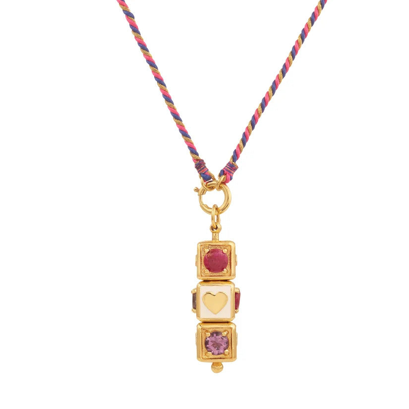 Minimalist Geometric Star-Eye Tarot Pendant Necklace in Gold-Plated Copper with Adjustable Chain