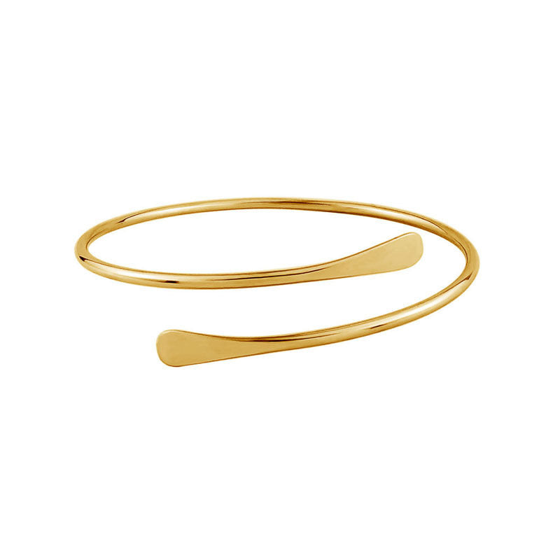 Geometric Hollow Out Plated Metal Cuff Bracelet for Women