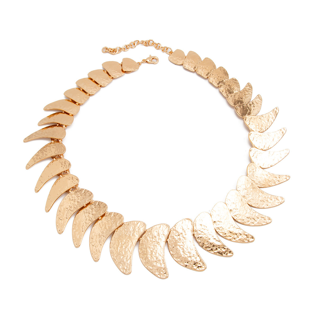 Vintage Punk Geometric Moon Zinc Alloy Plated Choker Necklace for Women
