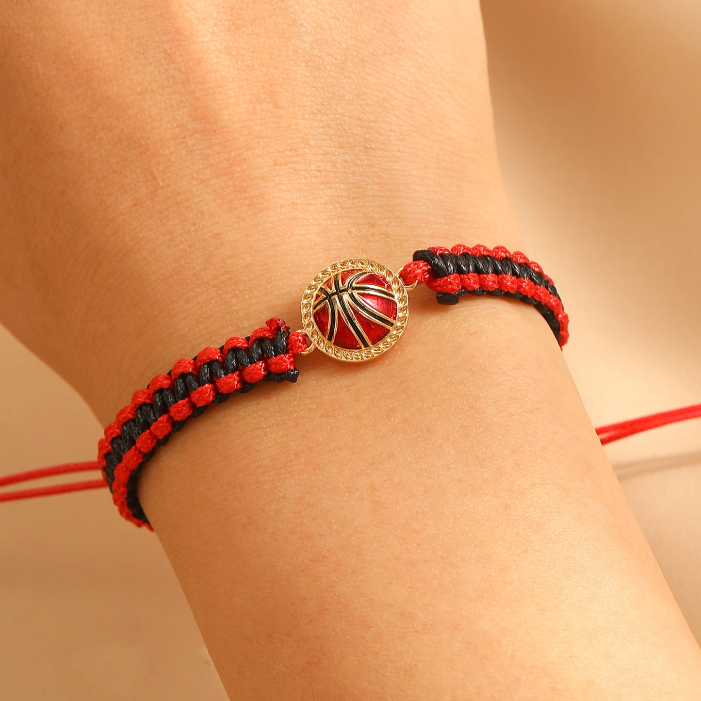 Bracciale in lega rotondo intrecciato sportivo unisex