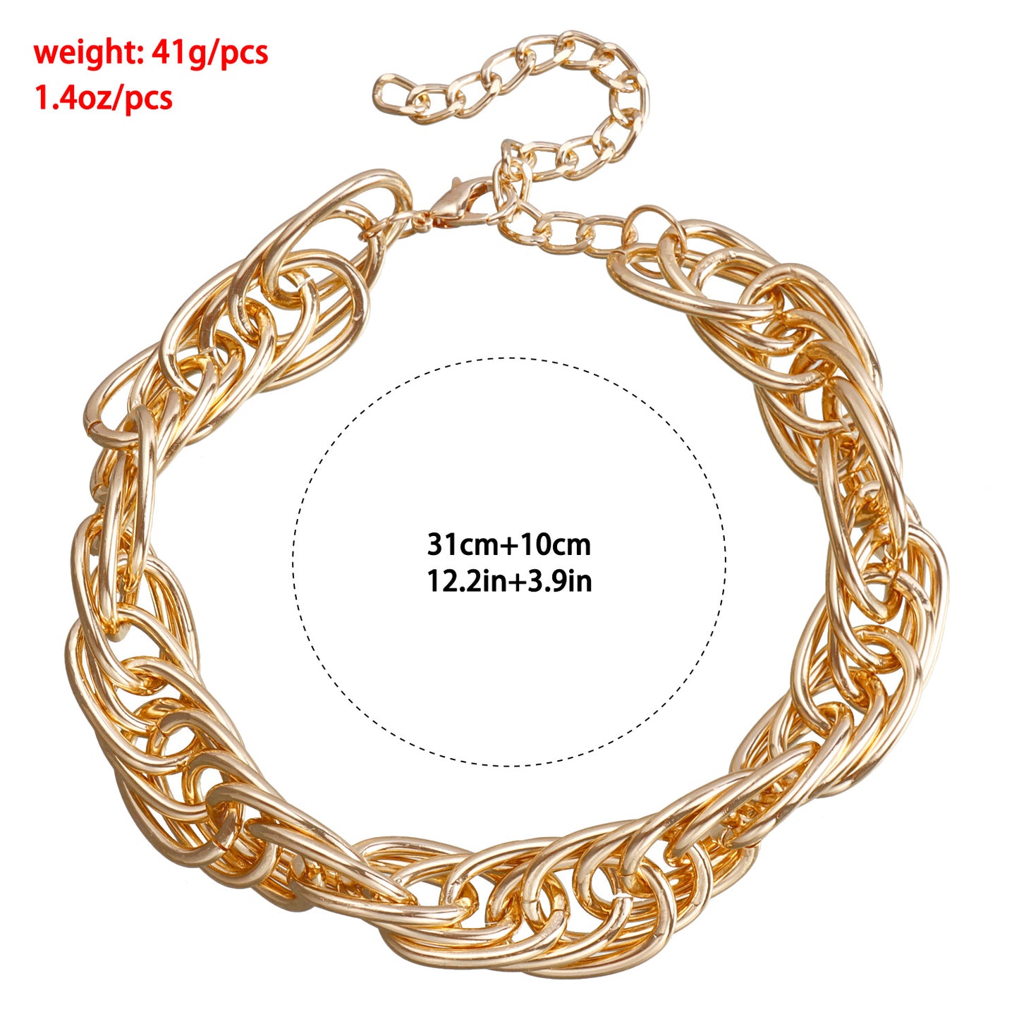 Minimalist Geometric Metal Snake Chain Necklace for Women with Electroplated Finish