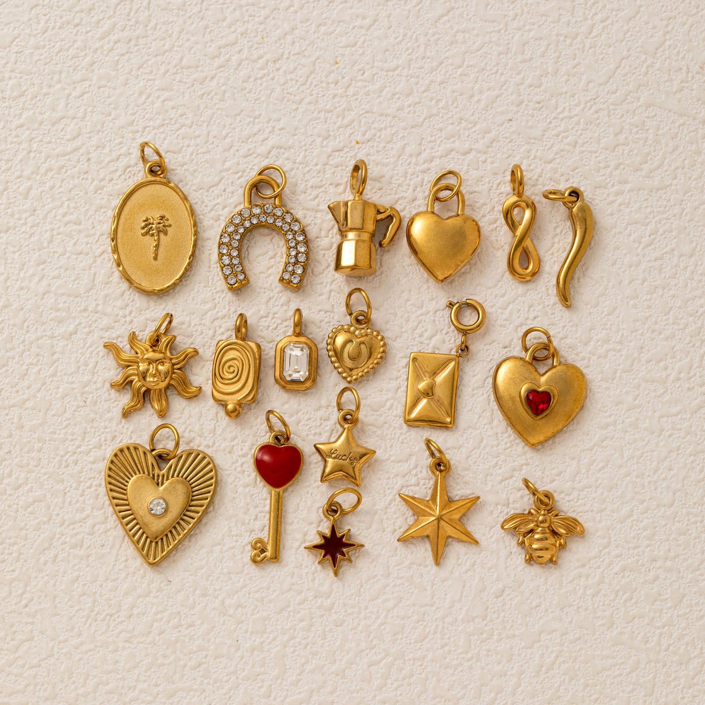 Barra Vintage de Acero Inoxidable Chapado en Oro con Dije de Estrella para Collar de Cadena de Maíz, Accesorios de Joyería DIY Unisex