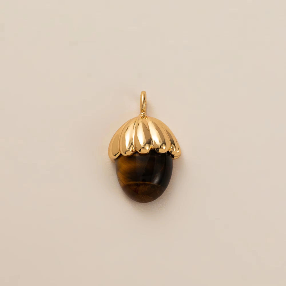 Minimalist Floral Pattern Brass PVD Plated Charm Bar