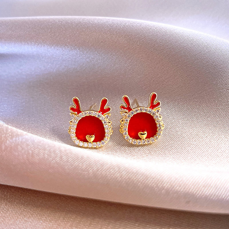 Fashionable Dragon-Shaped Zirconia Ear Cuffs for Women Stainless Steel Plated with Real Gold No-Piercing Ear Bone Clips