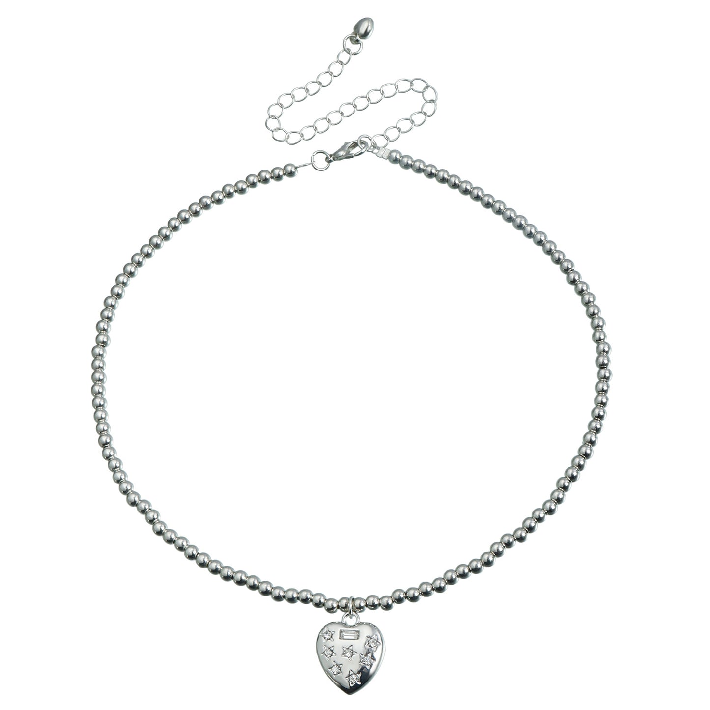 Fashion Minimalist Heart-Shaped Alloy Pendant Necklace with Electroplated Finish for Women