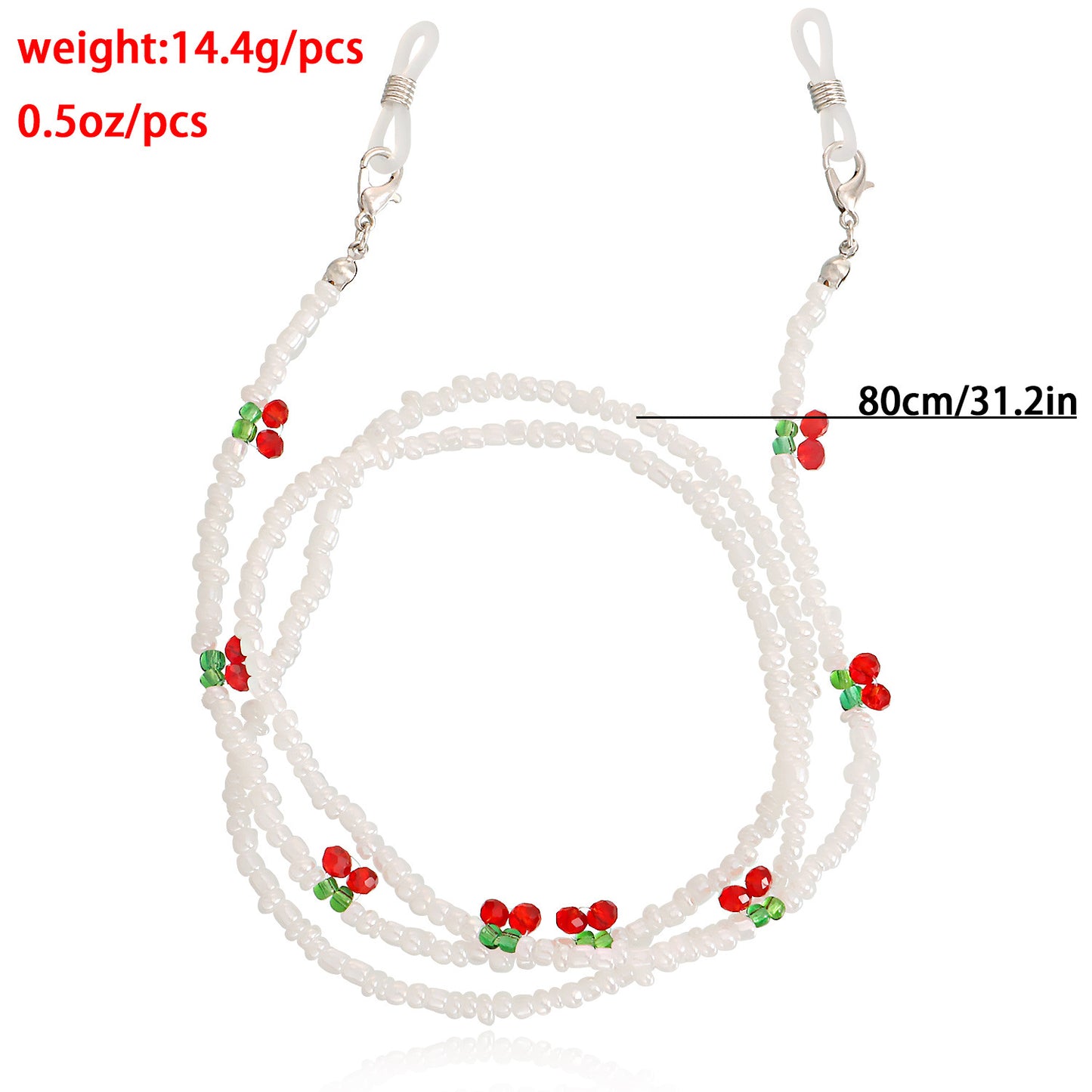 Colorful Alloy Ball Chain Glasses and Mask Holder