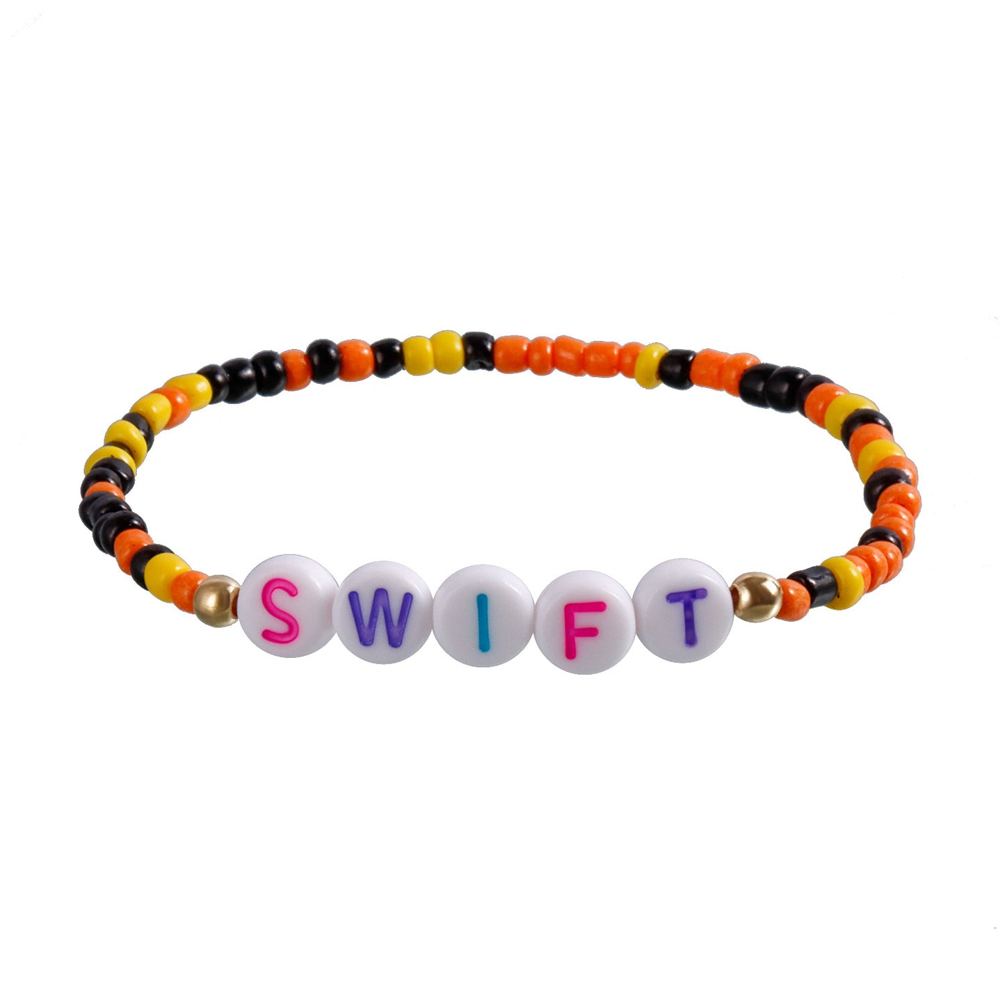 Bohemian Geometric Beaded Bracelet with Plated Finish for Women