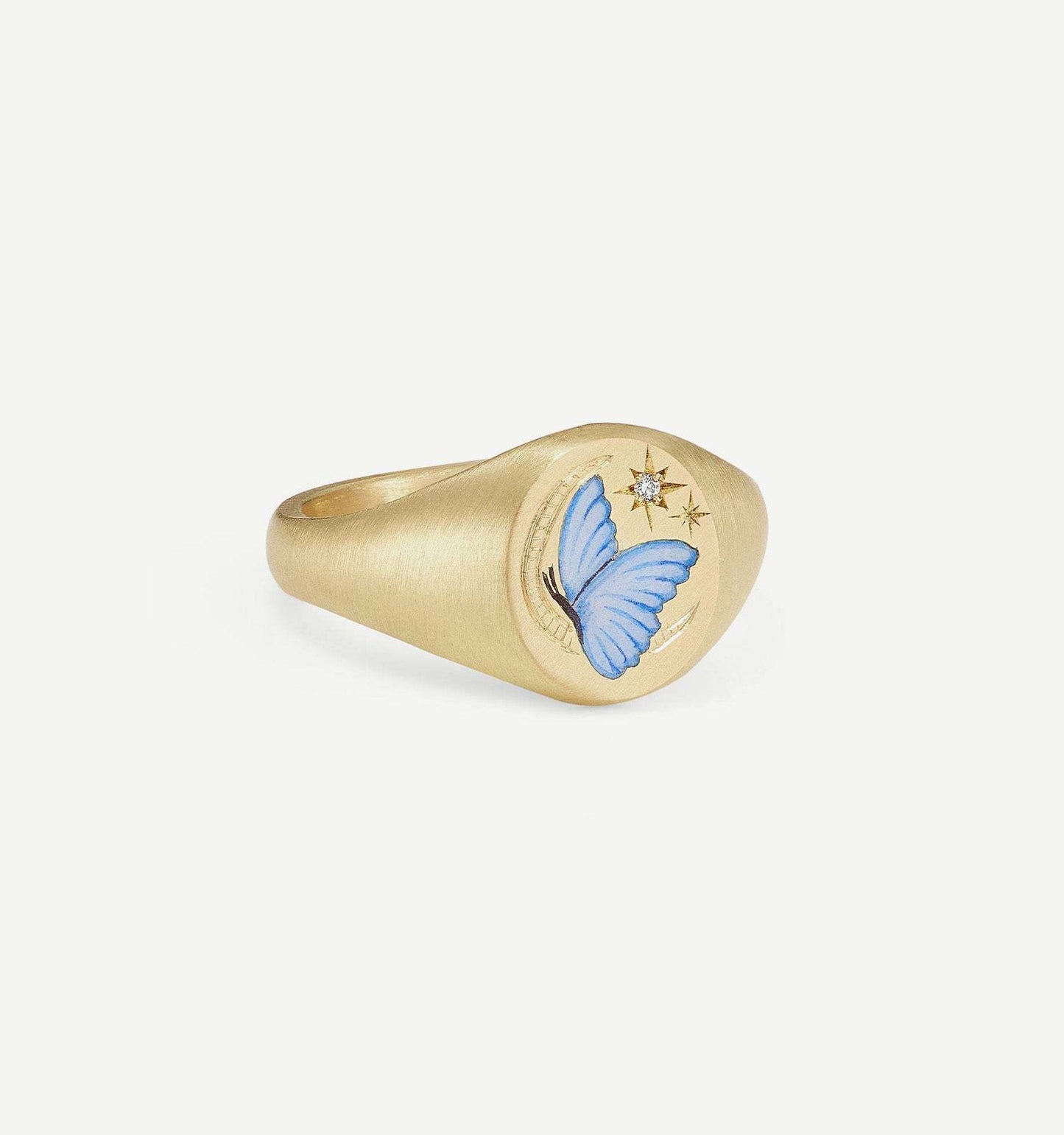 Fashion Heart Animal Stainless Steel PVD Ring