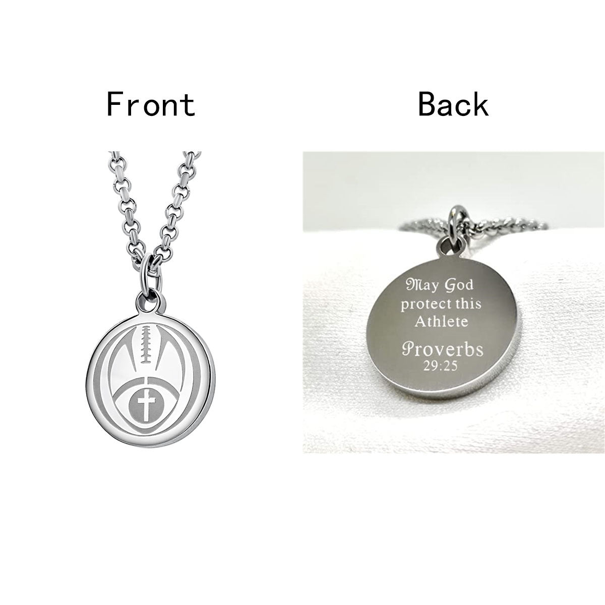 Collana girocollo da donna con ciondolo rotondo geometrico minimalista in acciaio al titanio con finitura lucida e catena a O