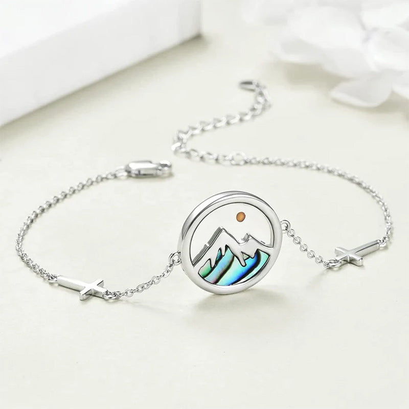 Minimalist Geometric Pendant Necklace for Women Stainless Steel Chain with Titanium Steel Charm and Electroplated Finish