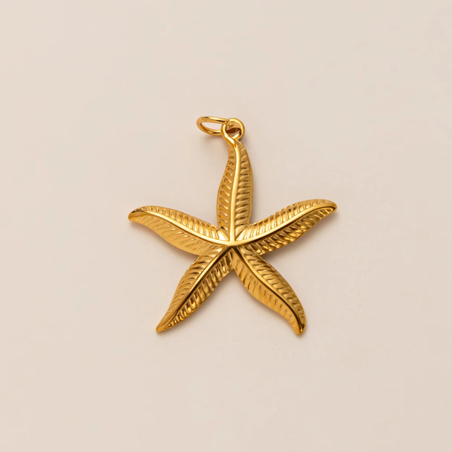 18K Gold Plated Stainless Steel Ocean Series Charm Bar Pendant