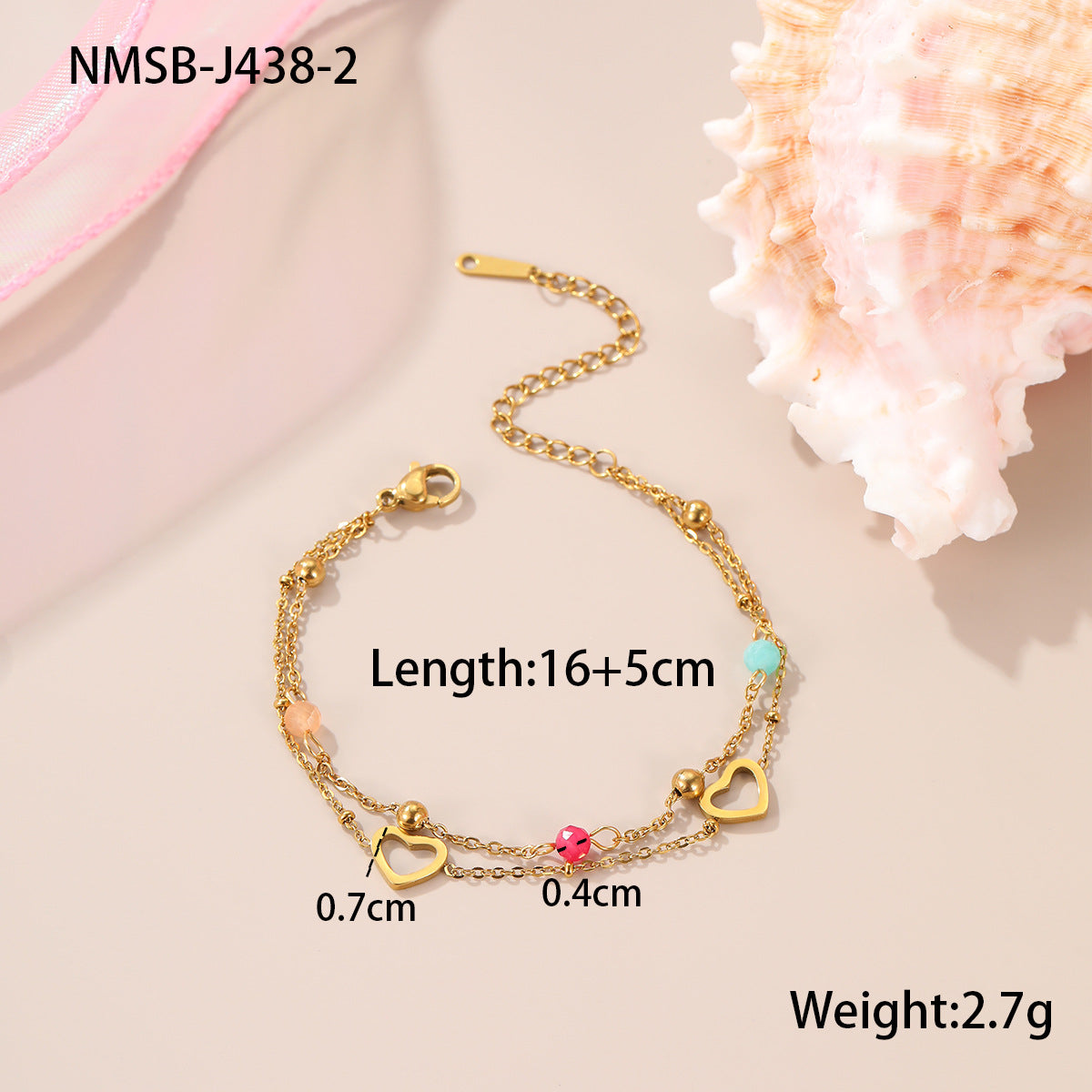 Bracciale in Acciaio Inossidabile Placcato con Design Geometrico e Stile Elegante da Ufficio da Donna