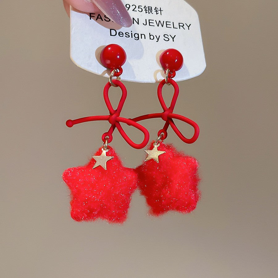 Retro Minimalist Geometric Resin Earrings with Zirconia Accents and 925 Silver Posts for Women