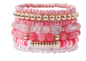 Bohemian Minimalist Crystal Butterfly Square Beaded Bracelet for Women
