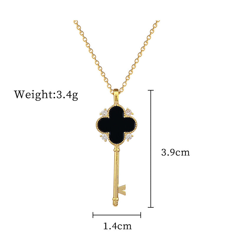 Collana Pendente Geometrico di Lusso con Strass in Acciaio al Titanio Unisex