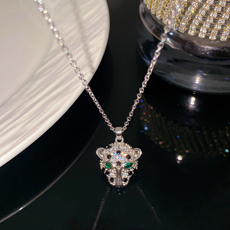 Sporty Sweet Evil Eye Floral Pendant Titanium Steel Necklace with Cable Chain