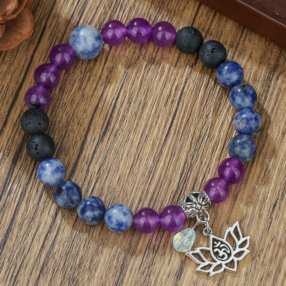 Lotus Shape Crystal Bracelet