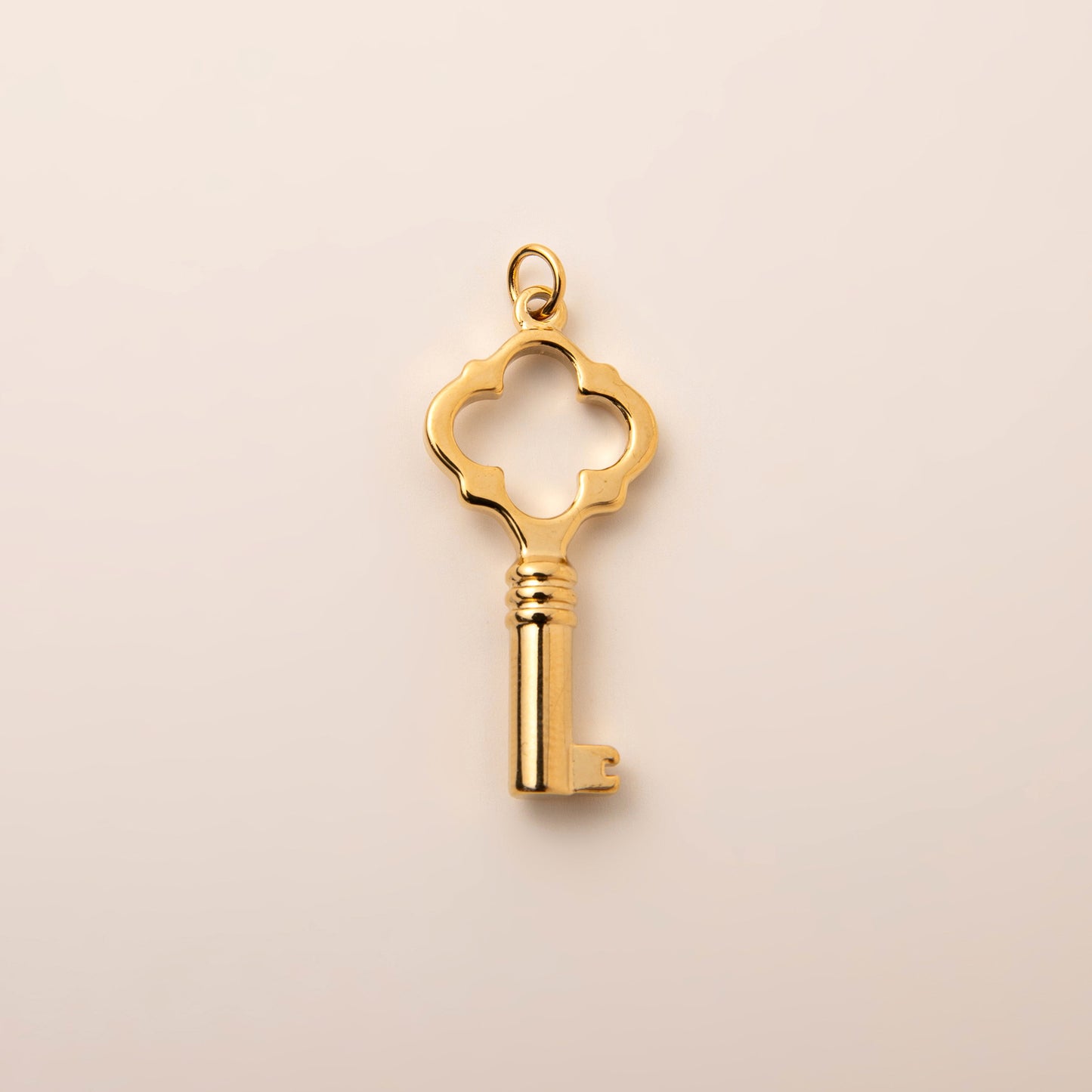 Vintage Geometric Love Charm Bar Titanium Steel PVD Gold Plated Pendant Necklace for Unisex