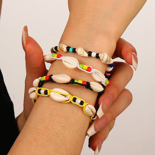 Casual Plated Animal Shape Shell Beaded Bracelet Unisex