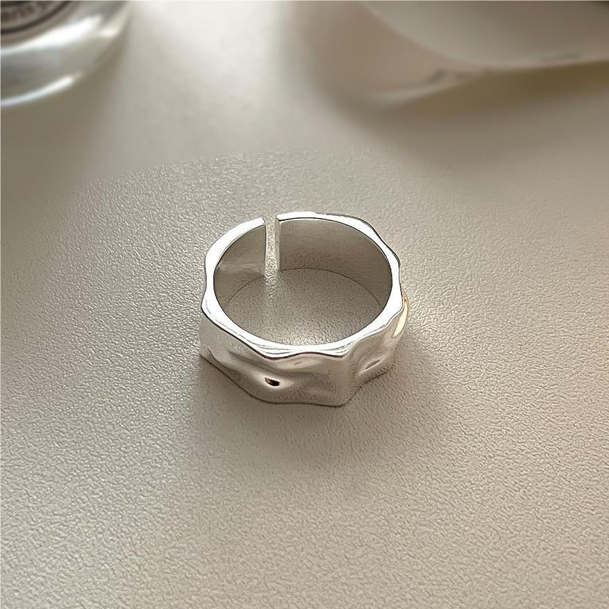 Minimalist Geometric S925 Sterling Silver Ring for Women