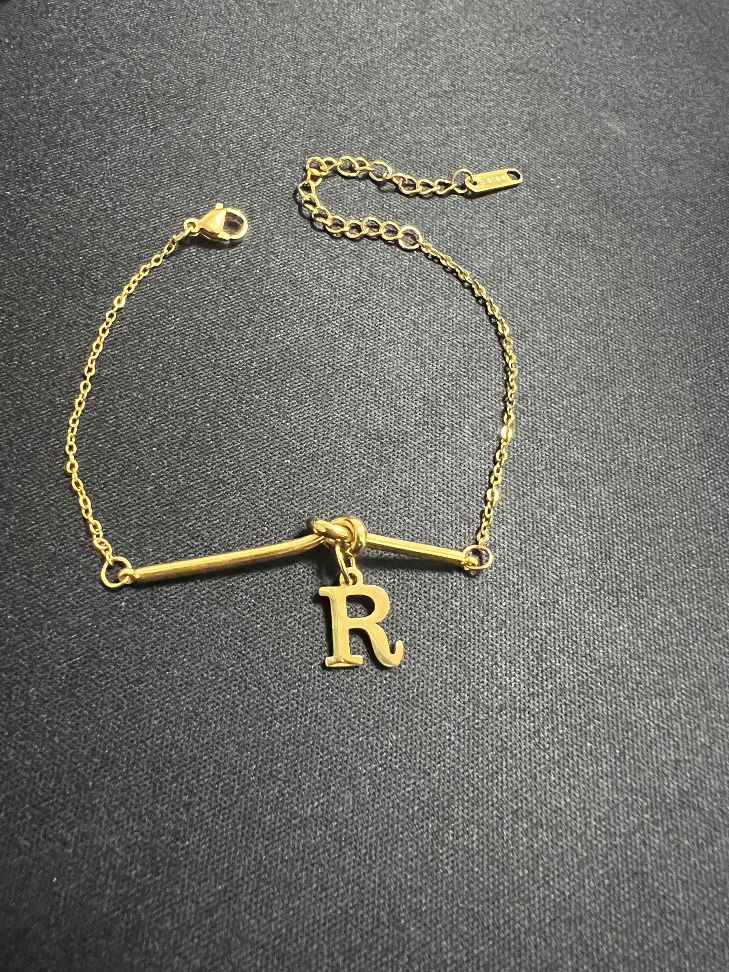 Original Design Letter Shape Titanium Steel Bracelet with Plating Finish for Men and Women