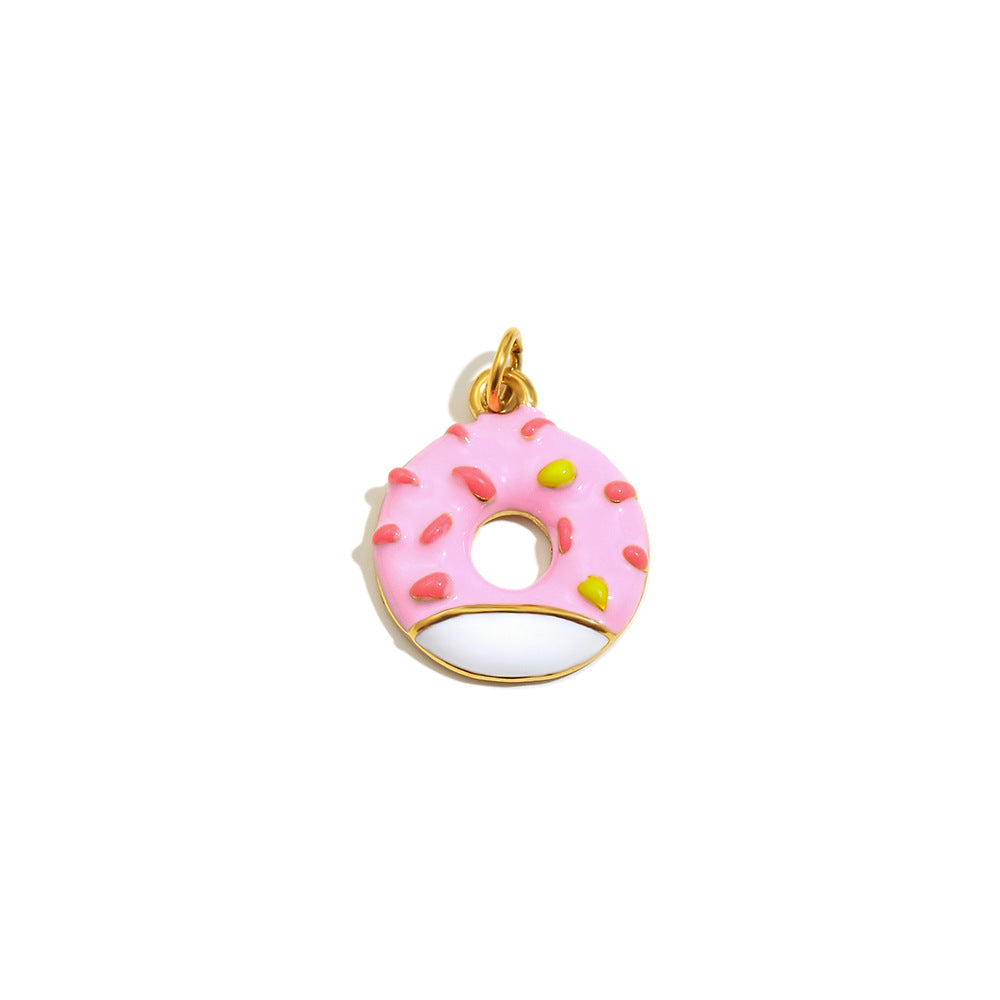 18K Gold Plated Drip Oil Animal Shape Stainless Steel Charm Bar