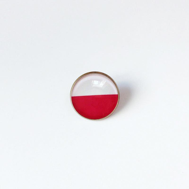 Pin de Solapa de Aleación Esmaltado Personalizado con Diseño de Bandera del Mundo para Hombres y Mujeres