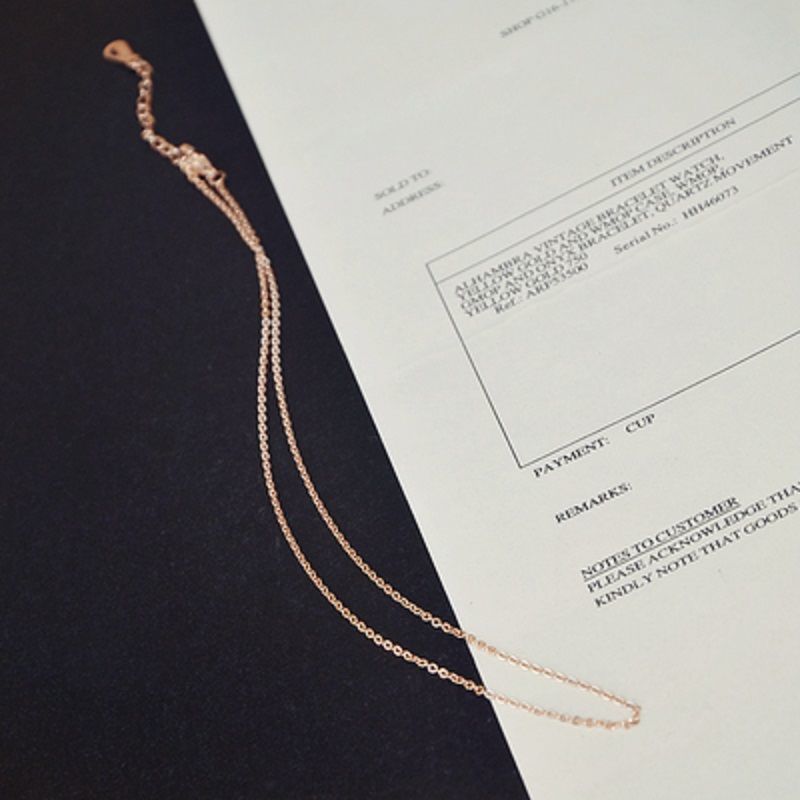 Collana a catena a O in acciaio al titanio minimalista da donna Collana sottile per clavicola senza ciondolo Gioielli in acciaio inossidabile ipoallergenici
