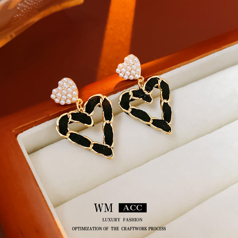 Vintage Floral Round Geometric Earrings in Copper with Electroplated Finish and Stainless Steel Posts for Women