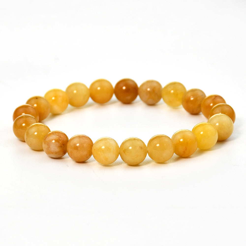 Minimalist Geometric Natural Agate Tourmaline Pink Crystal Beaded Bracelet Unisex Handmade Jewelry
