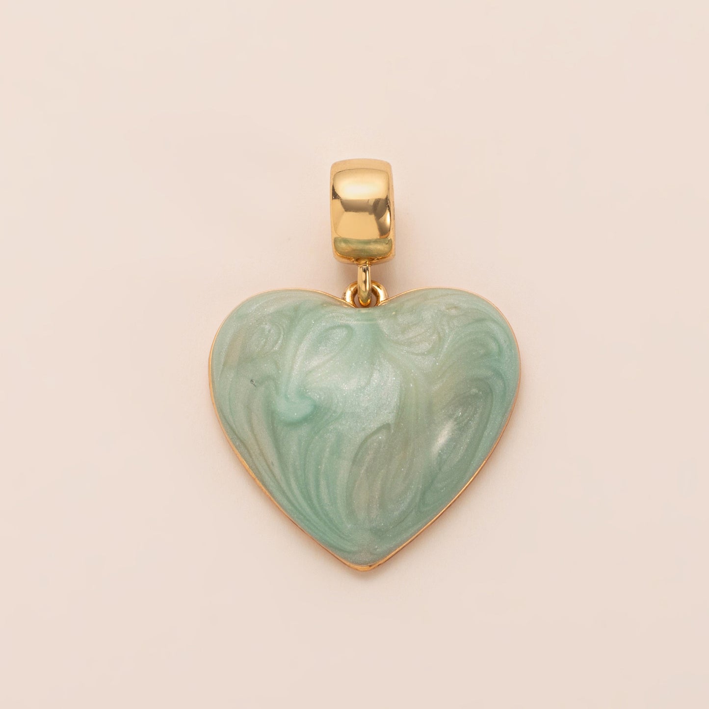 Vintage Heart Round Drip Oil Titanium Steel Necklace for Women