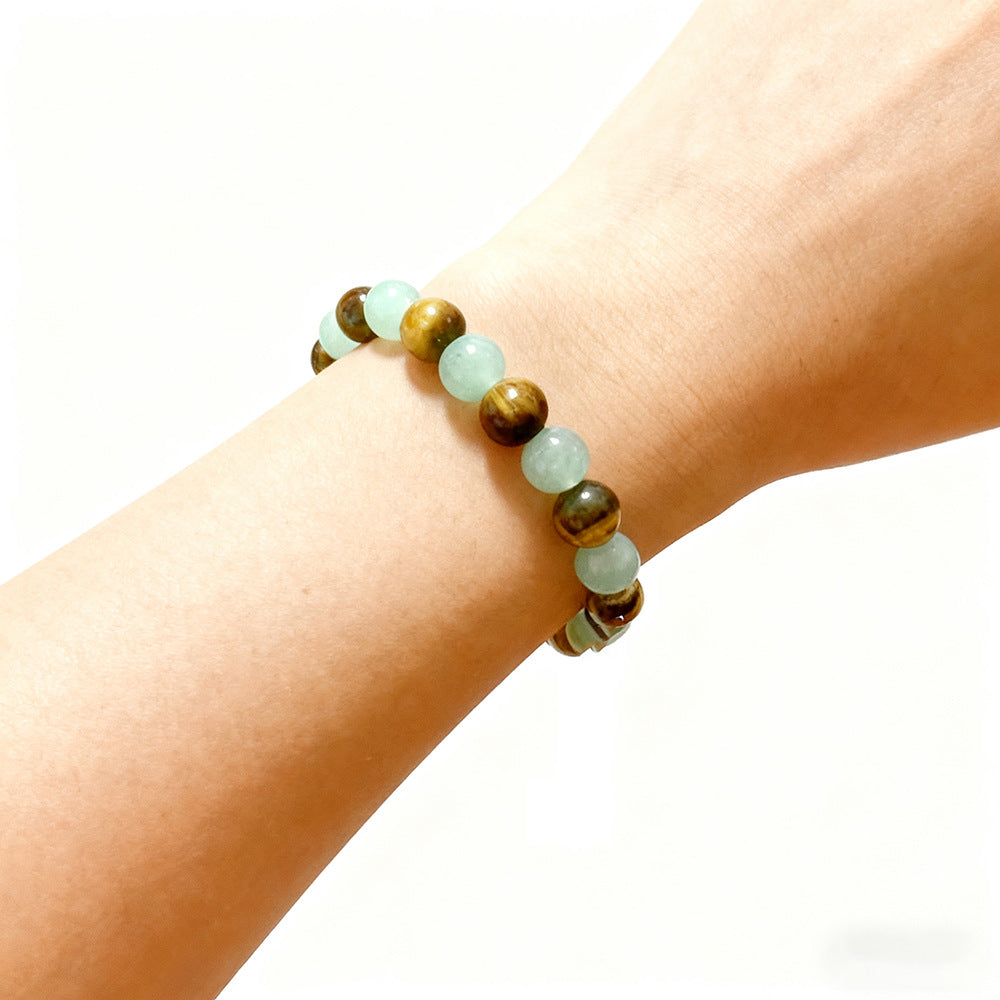 Fashion Handmade Tiger Eye Stone Beaded Bracelet for Unisex
