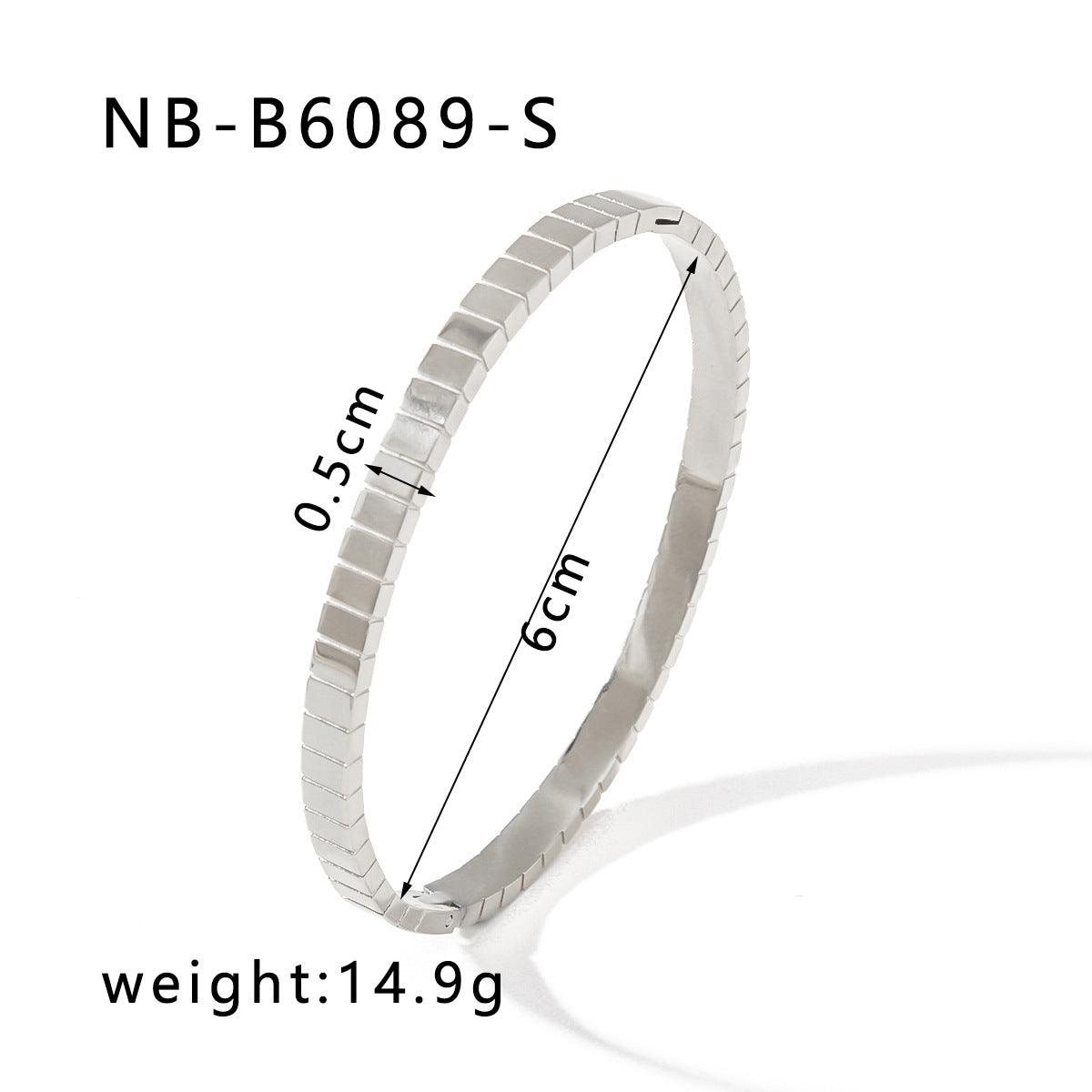 Geometric Heart-Shaped Titanium Steel Bracelet with Zircon Inlays Plated in 18K Gold for Women
