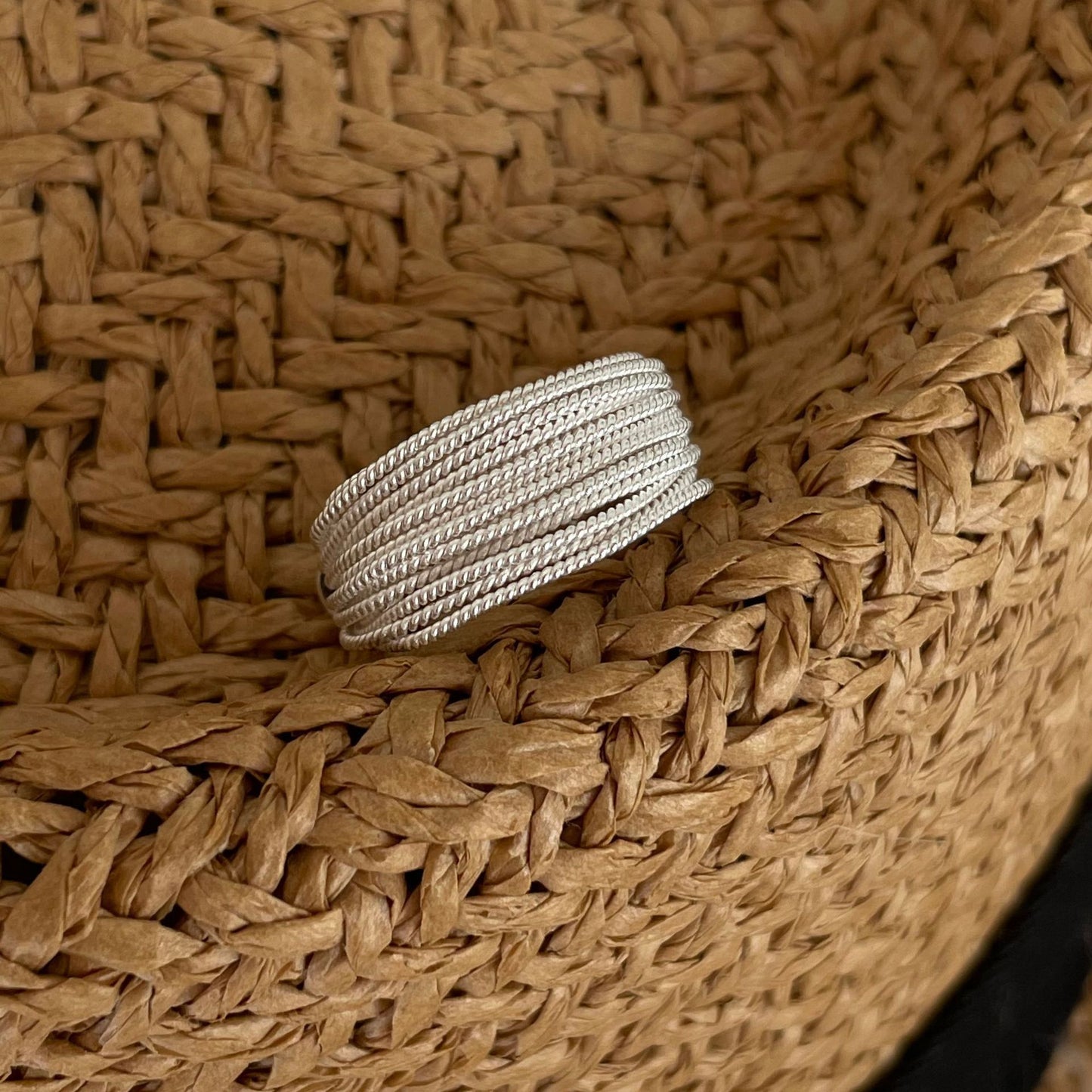 Minimalist Geometric Open Ring for Women in 925 Sterling Silver with Gold Plating