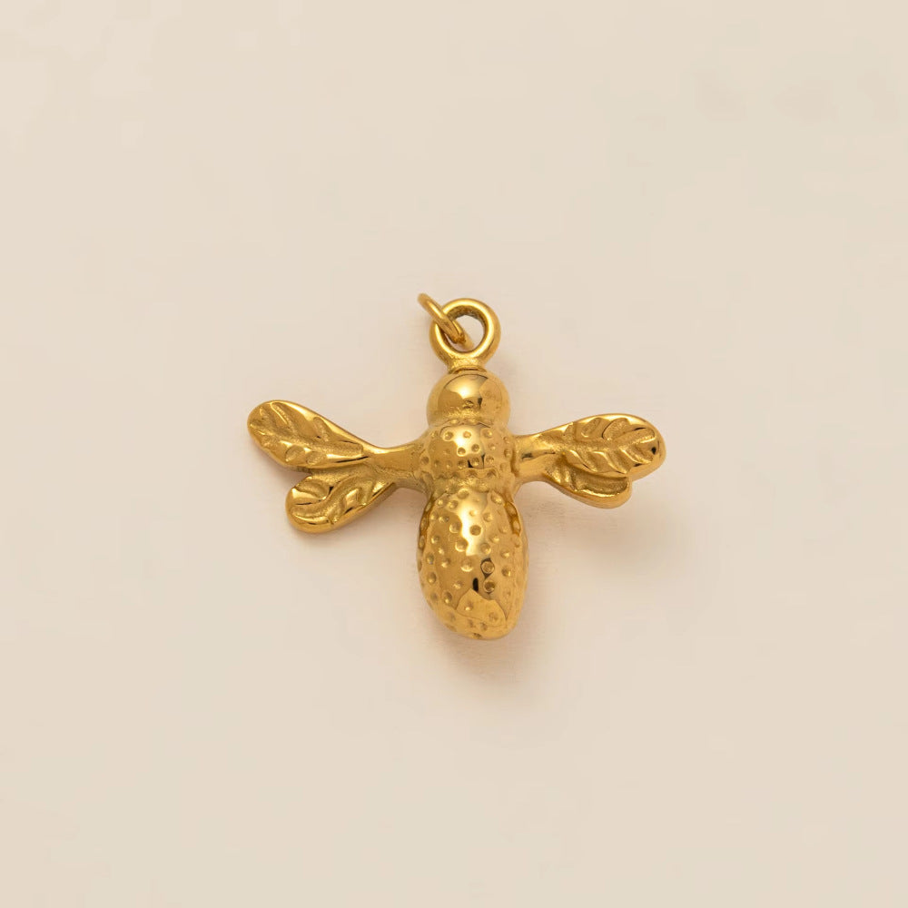 Minimalist Vintage Animal Stainless Steel 18K Gold PVD Plated Charm Bar
