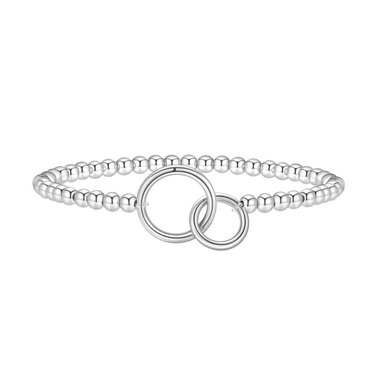 Minimalist Elegant Brass Plated Bow Bracelet for Women Adjustable Beaded Hand Jewelry