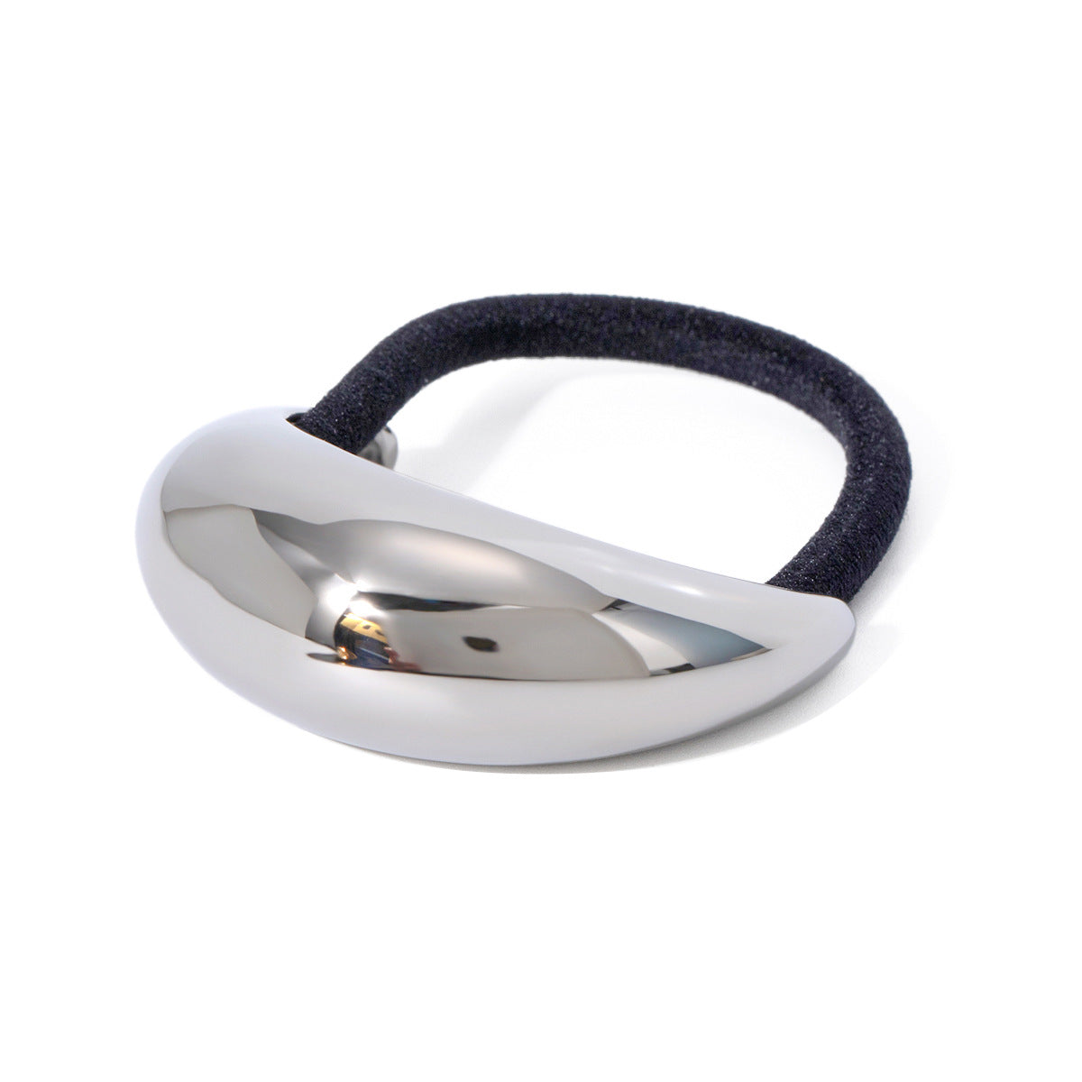 High-Elastic Stainless Steel Hair Tie for Ponytail U-Shaped Geometric Design Fashion Commuter Hair Accessory for Women