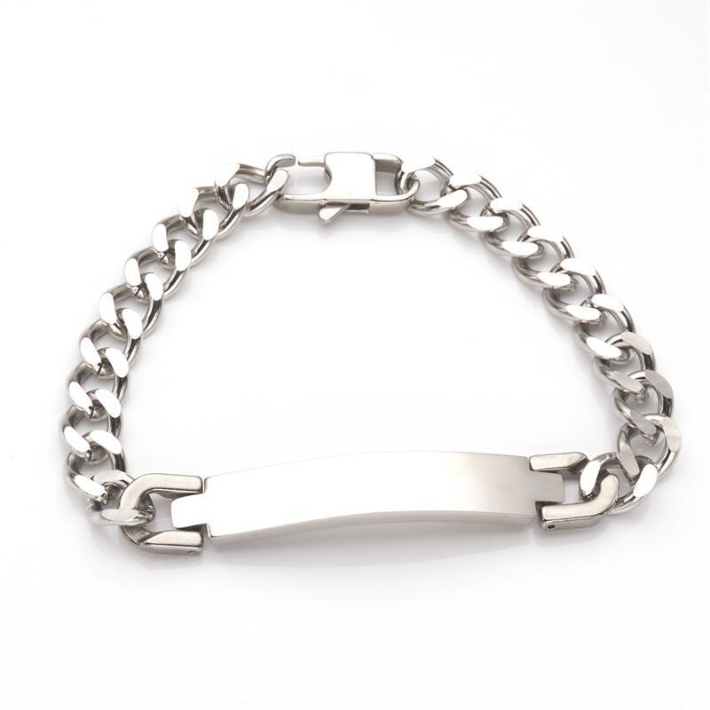 Minimalist Geometric Stainless Steel Bracelet for Men with Polished Finish Fashion Jewelry Gift